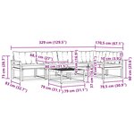 vidaXL Ensemble de canapés d'extérieur 6 pc Blanc et noir