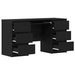 vidaXL Bureaux 2 Pièces Chêne Noir 140x50x76 cm Bois d'ingénierie