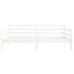 vidaXL Lit de jour sans matelas blanc 80x200 cm bois de pin massif