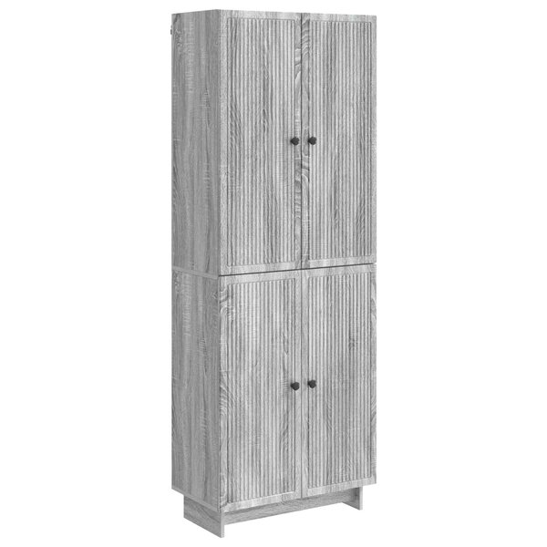 vidaXL Ensemble de Meubles 2 Pièces Sonoma gris 66 x 34 5 x 90 cm