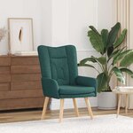 vidaXL fauteuil Vert foncé 63 x 67 x 94 cm Tissu Sherpa