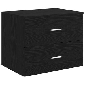 vidaXL Meuble de Salle de Bain Suspendu Chêne noir 62 5 x 44 5 x 50 cm