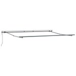 vidaXL Auvent Rétractable Multicolore 450 × 350 cm Tissu et Aluminium