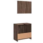 vidaXL Ensemble de meubles de salle de bain 2 Pièces Chêne marron