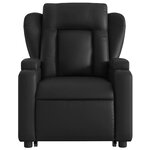 vidaXL Fauteuil inclinable de massage électrique noir similicuir