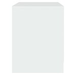 vidaXL Table de chevet Blanc 45x34 5x44 5 cm Aggloméré