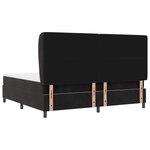 lit box spring vidaXL avec matelas noir 200x200 cm velours