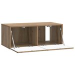 vidaXL Meuble TV mural 59 5 x 41 x 30 cm Chêne artisanal