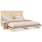 vidaXL Cadre de lit avec tête de lit 200x200 cm Bois de pin massif