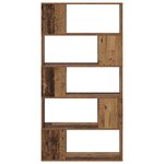 vidaXL Unité de rangement Bois ancien Bois massif 80 x 24 x 155 cm