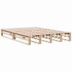 vidaXL Lit bibliothèque sans matelas 160x200 cm bois massif de pin