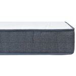 vidaXL Matelas de sommier à lattes 200x70x20 cm mi-doux tissu