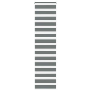 vidaXL Store zèbre gris foncé largeur du tissu 50 9 cm polyester