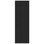 vidaXL Meuble TV mural en chêne noir - 30 5 x 30 x 90 cm  fait en bois d'ingénierie.