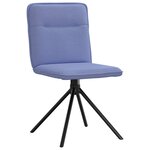 vidaXL Chaises à manger lot de 4 bleu jean tissu