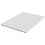 vidaXL Surmatelas Blanc 140 x 200 cm Tissu Jacquard