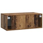 vidaXL Meuble TV mural 78 5 x 41 x 30 cm Bois ancien Bois d'ingénierie