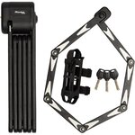 Antivol Vélo Pliable 8333EURDPRO acier trempé  3 Clés  certifié  support inclus