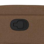 vidaXL Fauteuil inclinable Marron Tissu
