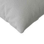 vidaXL Coussins de canapé 2 Pièces Gris 145 x 40 cm tissu