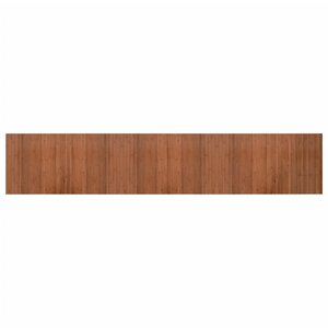 vidaXL Tapis rectangulaire marron 60x300 cm bambou