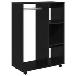 vidaXL Garde-robe Noir 80x40x110 cm Bois d’ingénierie