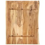 vidaXL Dessus de table Bois d'acacia massif 80x(50-60)x2 5 cm