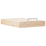 vidaXL Cadre de lit ottoman avec rangement Naturel 160 x 200 cm