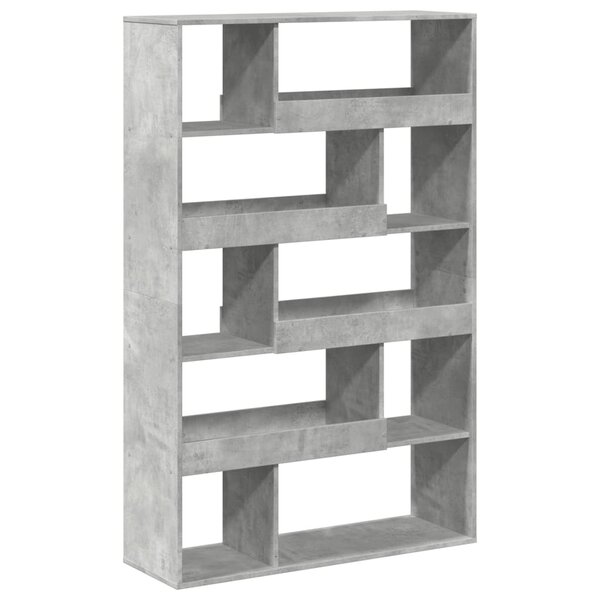 vidaXL Bibliothèque gris béton 100x33x156 5 cm bois d'ingénierie