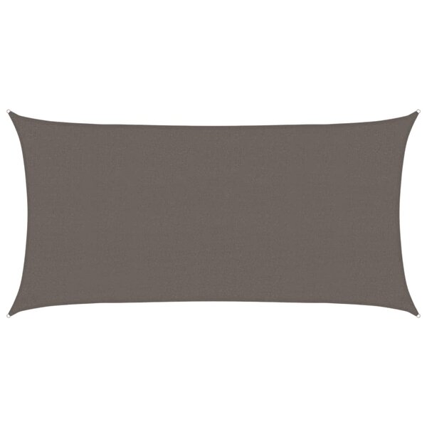 vidaXL Voile d'ombrage PEHD 2x3 5 m Anthracite
