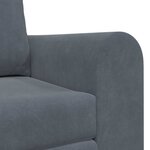 vidaXL Canapé-Lit Gris foncé 148 x 71 x 83 cm Velours