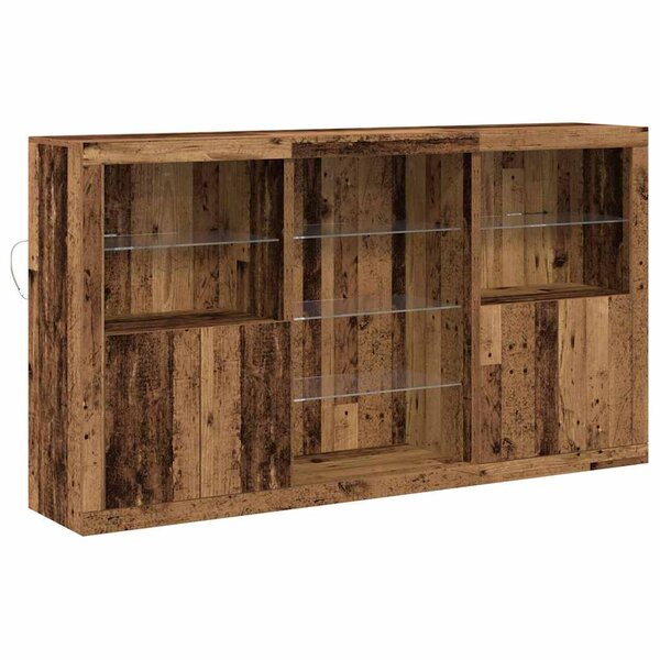 vidaXL Buffet Bois ancien 181.5 x 37 x 100 cm Bois d'ingénierie