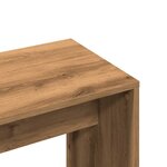 vidaXL Tabouret de toilette chêne artisanal 70x35x45cm bois ingénierie