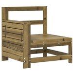 vidaXL Salon de jardin 10 Pièces bois de pin imprégné