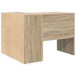 vidaXL Bureau d'angle en chêne de Sonoma 102x88x75 cm en bois d'ingénierie