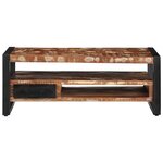 vidaXL Table basse multicolore 90x50x36 cm bois de récupération massif