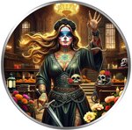 Pièce de monnaie en Argent 1 Dollar g 31.1 (1 oz) Millésime 2024 Famous Female Icons LADY JUSTICE