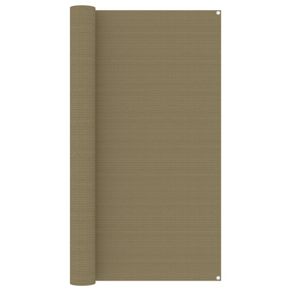vidaXL Tapis de tente 200x200 cm Taupe