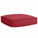 vidaXL Coussin de palette pour siège Rouge Vin 60x60x12 cm  en tissu Oxford.