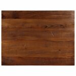 vidaXL Dessus de table 80x50x2 5 cm rectangulaire bois massif récupéré
