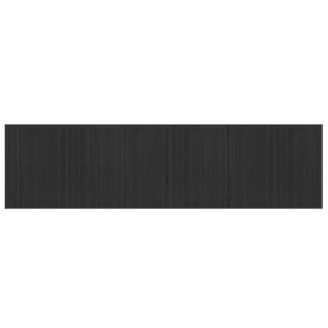 vidaXL Tapis rectangulaire gris 80x300 cm bambou
