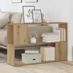 vidaXL Bibliothèque chêne artisanal 100x24x63 cm bois d'ingénierie