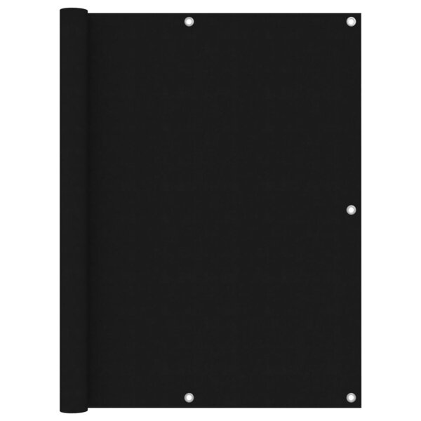 vidaXL Écran de balcon Noir 120x400 cm Tissu Oxford