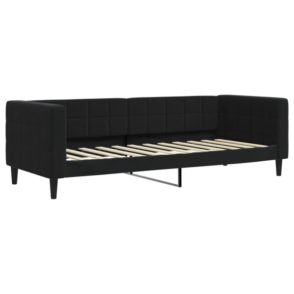 vidaXL Lit de repos sans matelas noir 80x200 cm velours