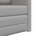 vidaXL Canapé-lit avec coussin Gris nuage 74 x 77 x 81 cm tissu