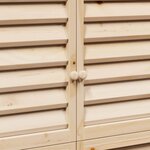 vidaXL Abri de jardin Naturel 106 x 56 x 176 5 cm Bois de Sapin Massif