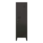 Armoire à casier métallique vérouillable 137 x 38 x 38 cm noir 03_0006361