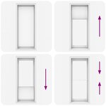 vidaXL Store plissé 80x200 cm Blanc