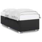 vidaXL Cadre de lit sans matelas noir 90x200 cm similicuir