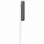 vidaXL Tête de lit capitonnée Blanc et gris clair 135 cm Pin massif